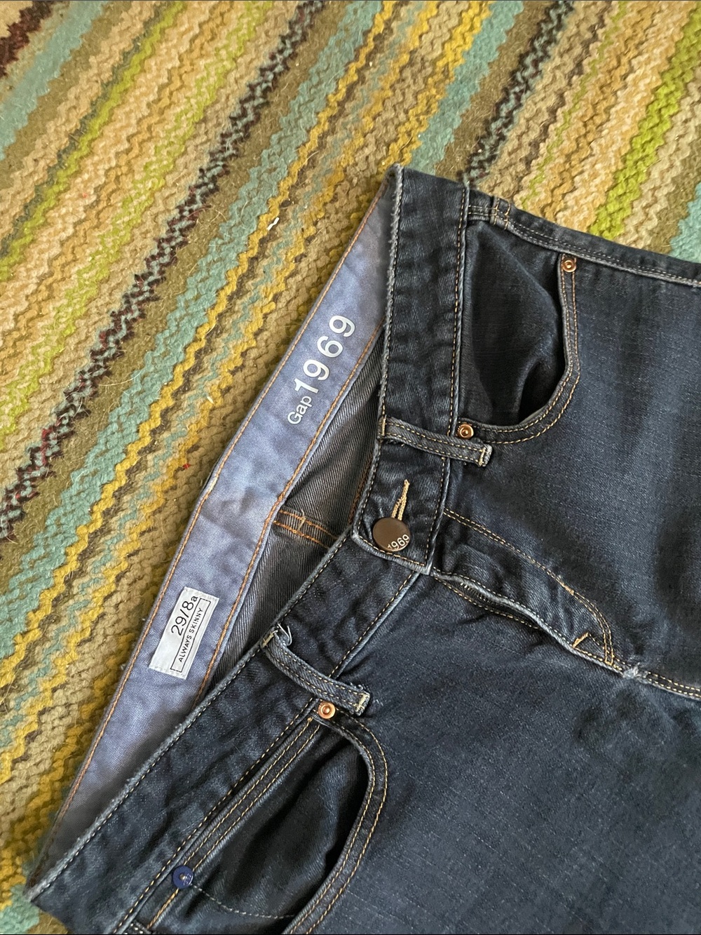 GAP Women's Dark Indigo Skinny Jeans - Picture 2 of 6